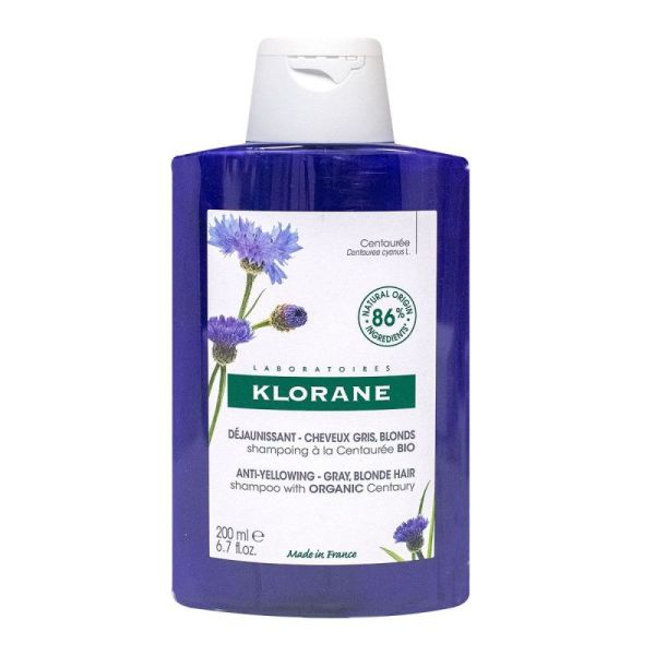 Klorane Shampoing déjaunissant à la Centaurée Bio - 200ml