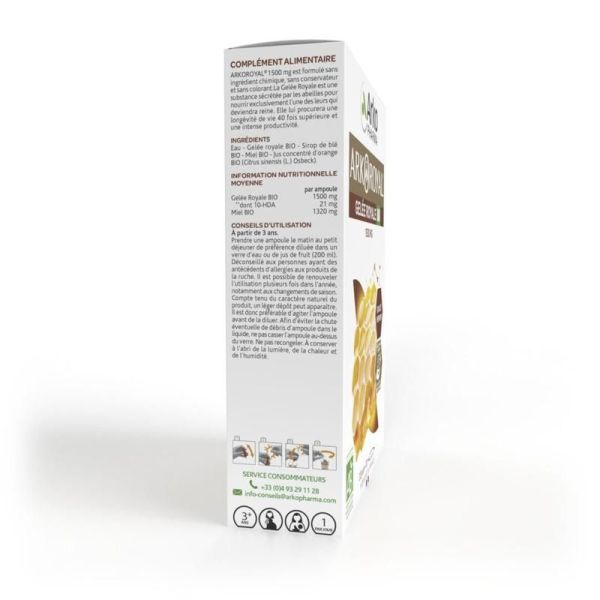 Arkoroyal Gelée Royale BIO 1500 mg