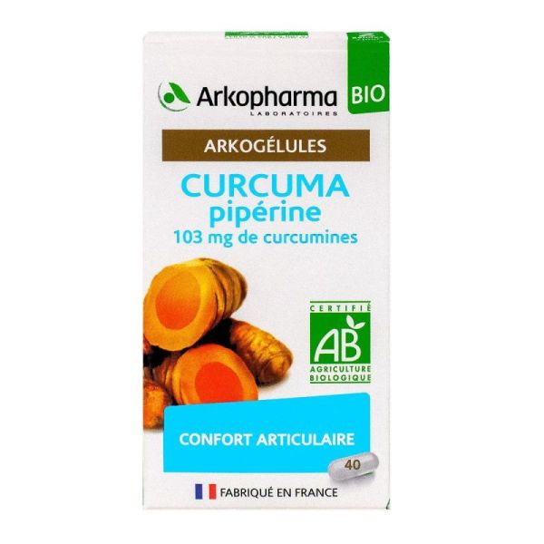 Arkopharma Arkogélules Curcuma Pipérine Bio - 40 Gélules