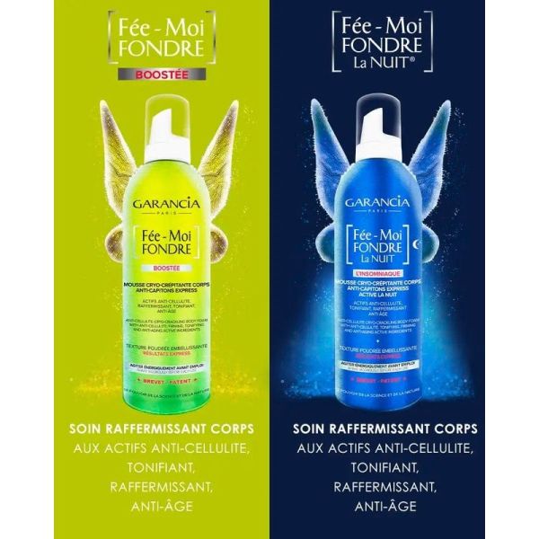 [ Fée-Moi FONDRE ] BOOSTÉE Mousse cryo-crépitante corps anti-capiton express - 400 ml