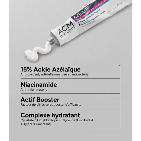 Azéane Crème 15% Acide Azélaïque - 30 ml