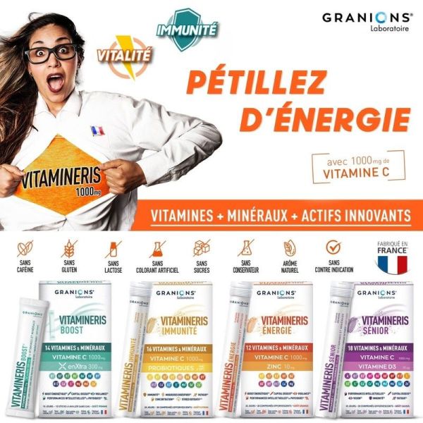 Construction musculaire Vitamineris Senior 1000mg - 28 comprimés