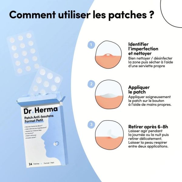Patch Anti-Bouton - Petit, 24 patchs