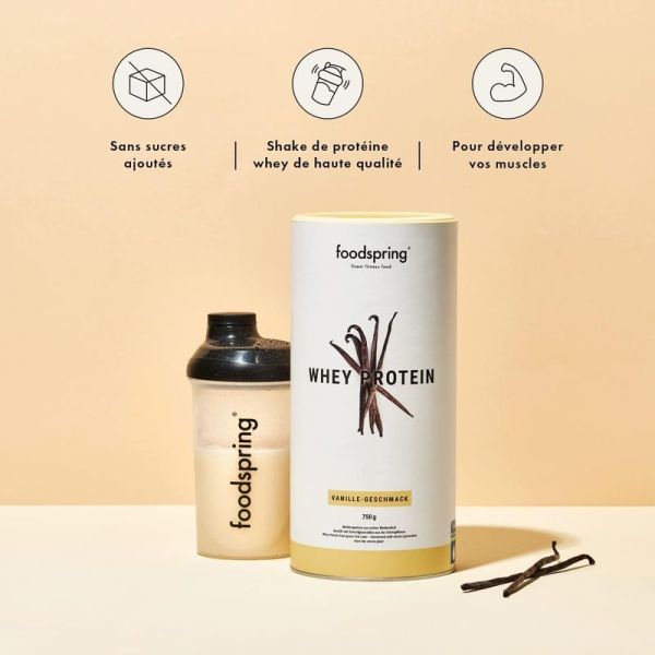 Poudre de protéines whey Vanille - 750g