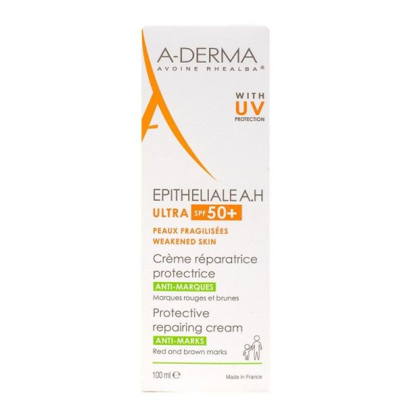 A-DERMA Epitheliale A.H Crème Réparatrice Protectrice Ultra SPF50+ - 100 ml