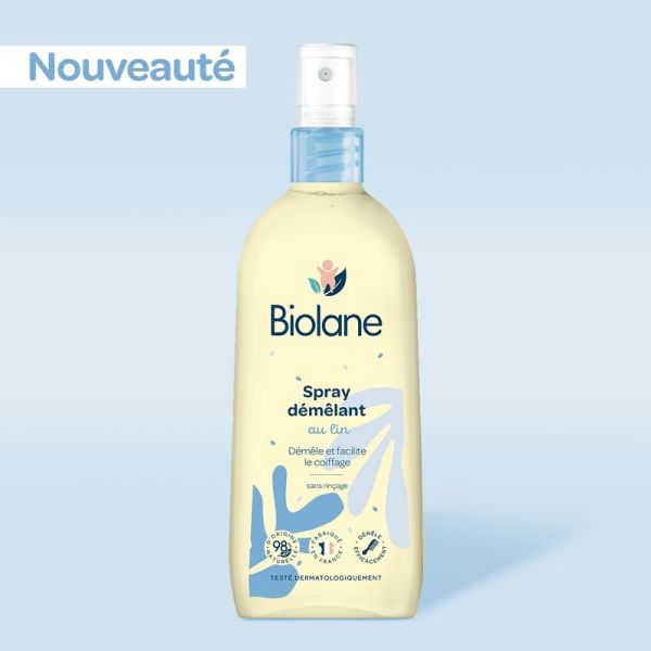 Spray Capillaire Démêlant Bébé au lin - 200 ml