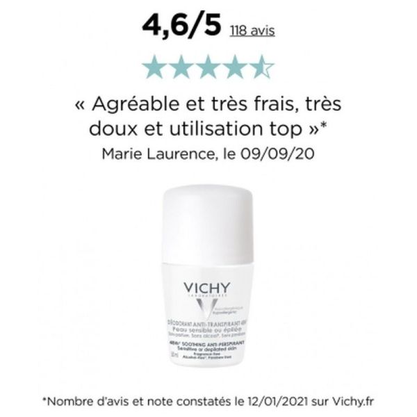 Déodorant Roll-on Peaux Sensibles - 50ml