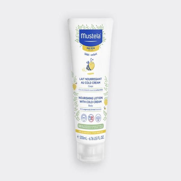Peau sèche Lait nourrissant au Cold Cream à la cire d'abeille BIO - 200ml