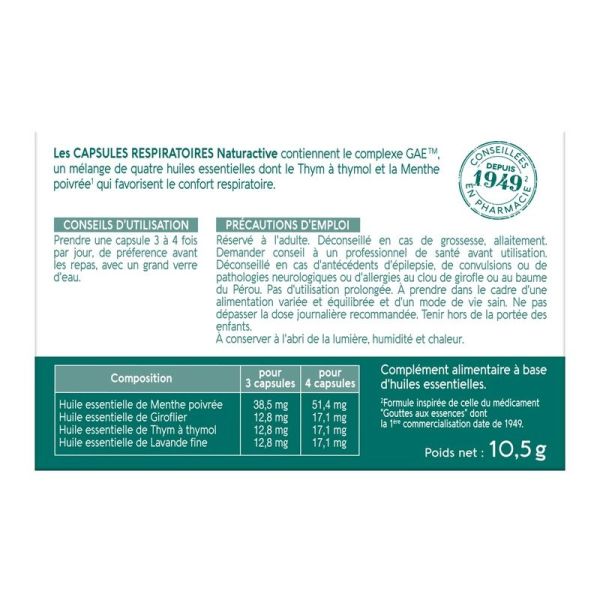 Immunité & ORL Capsules respiratoires - 30 capsules