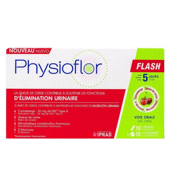 IPRAD Physioflor Flash 10 gélules + 10 comprimés 