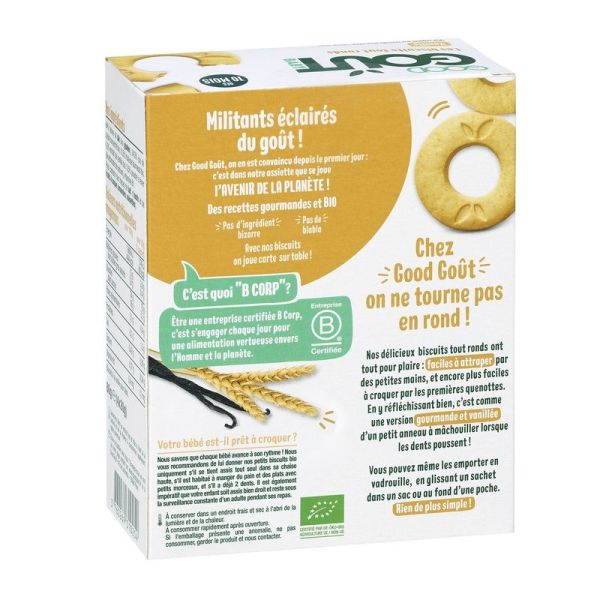 Biscuits tout ronds vanille - 80gr