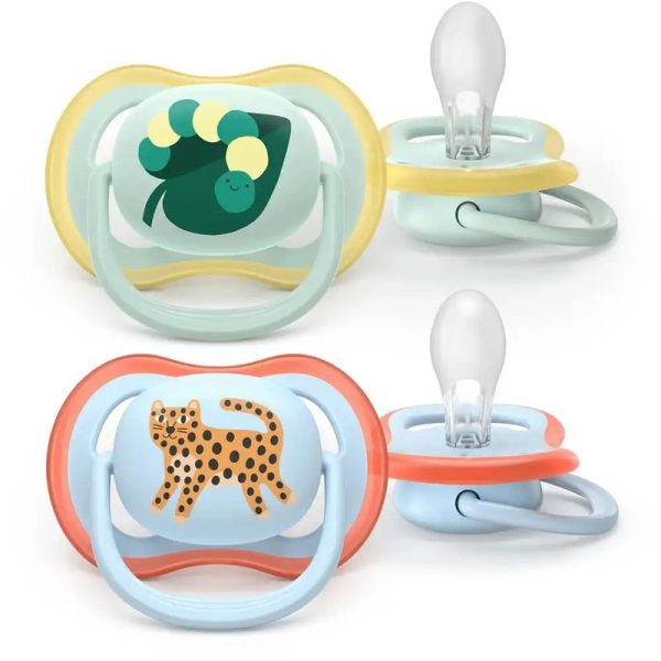 Ultra Air Sucettes orthodontiques - De 6 à 18 Mois - 2 sucettes
