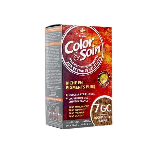 Color & Soin Coloration Blond Doré Cuivré 7GC