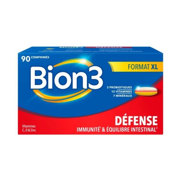 Vitamines pour le système immunitaire Bion3 Défense - 90 CRP