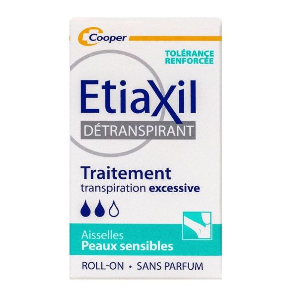 Etiaxil Détranspirant Aisselles Peaux Sensibles Roll-On - 15ml