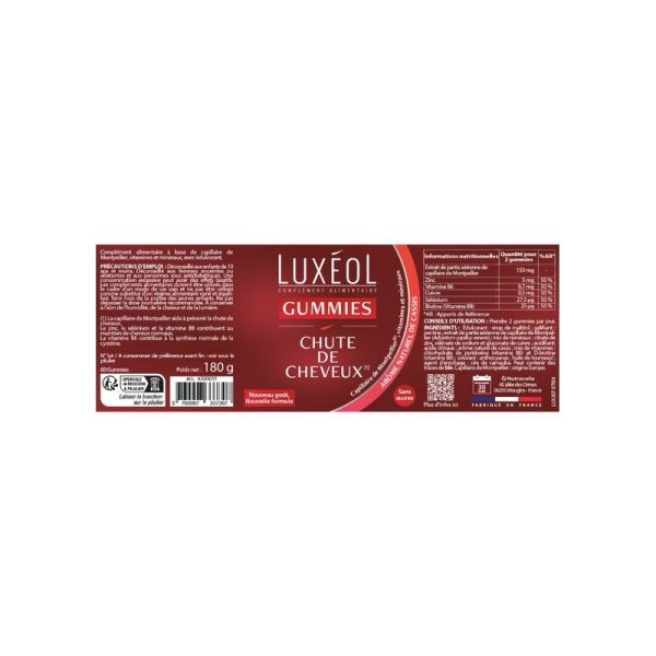 Gummies Chute de Cheveux - 60 Gummies