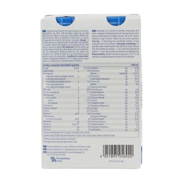 DB 2 Kcal Drink Fraise - 4 x 200 ml