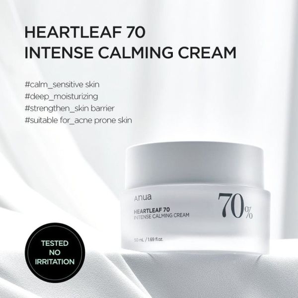 Heartleaf 70 % Intense Calming Cream - 50ml