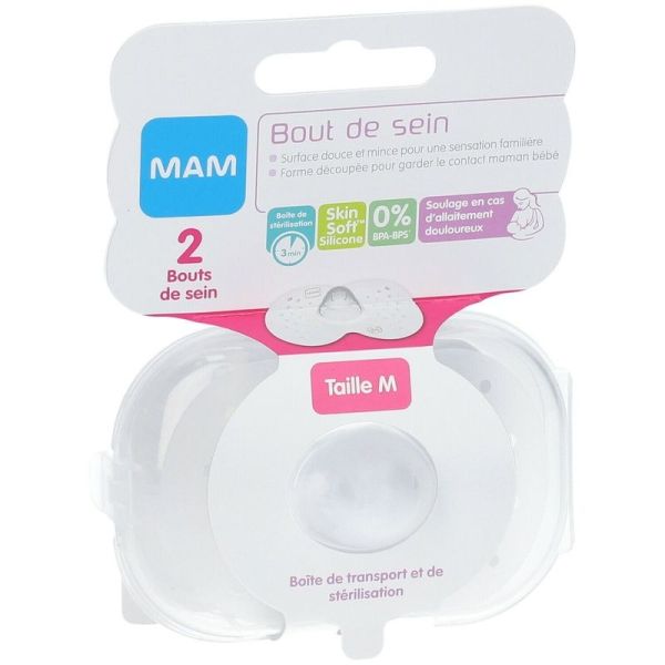 Bout de Sein Silicone M - 2 unités