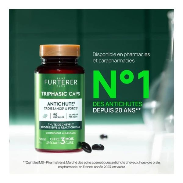 Triphasic Caps Antichute Croissance Force - 90 capsules
