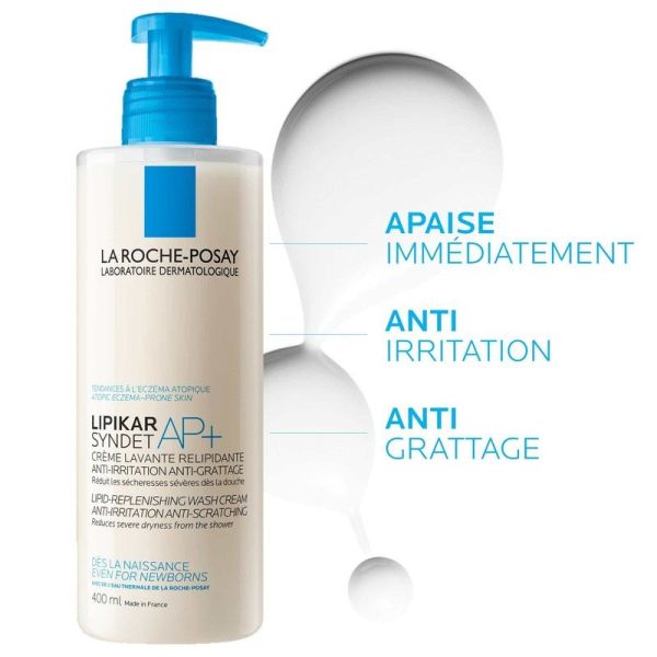 Lipikar AP+ Syndet Crème Lavante - 400ml