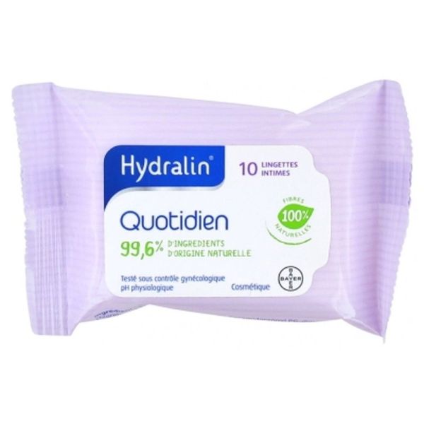 Hydralin Quotidien Lingettes Intimes - 10 Lingettes