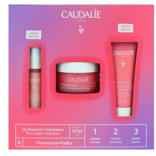 Caudalie Vinosource Hydra Coffret Les Essentiels Hydratation - 3 produits