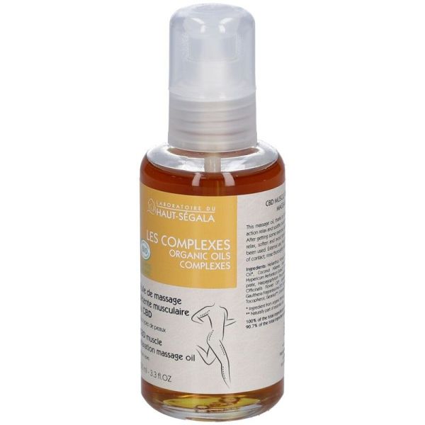 Huile de massage détente musculaire au CBD - 100ml