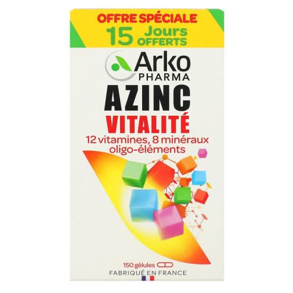 Arkopharma Azinc Vitalité - 150 gélules