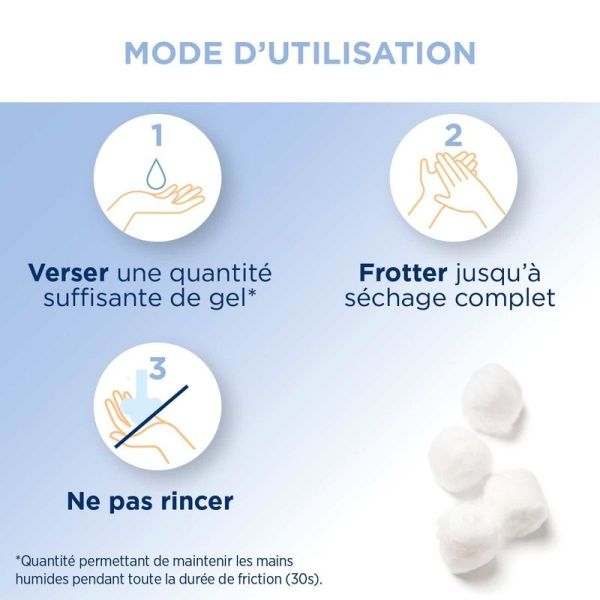 Gel mains hydroalcoolique parfum fleur de coton - 100ml