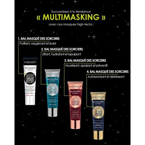 Bal MASQUÉ des Sorciers Masque High-Tech Nourrissant, Apaisant, Préventif - 50 ml