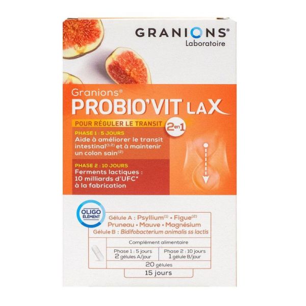 Granions Probio'Vit Lax - 20 Gélules