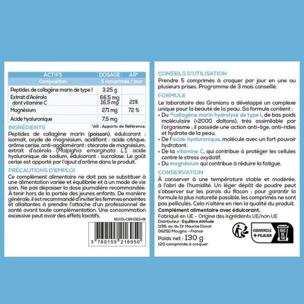 Collagène+ Beauté - Comprimé à croquer - Cerise