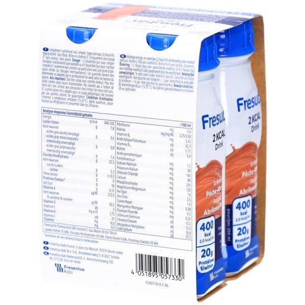 2 kcal Drink pêche abricot - 200 ml