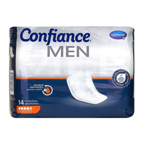 Confiance Men Absorption 5 - 14 protections anatomiques