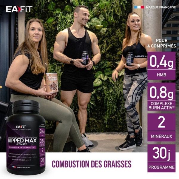 Construction musculaire Ripped Max Ultimate - 120 comprimés