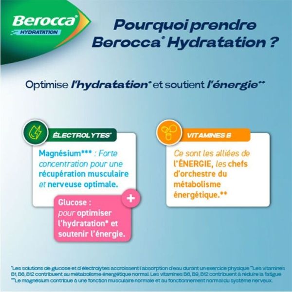 Hydratation - Agrume - 16 comprimés