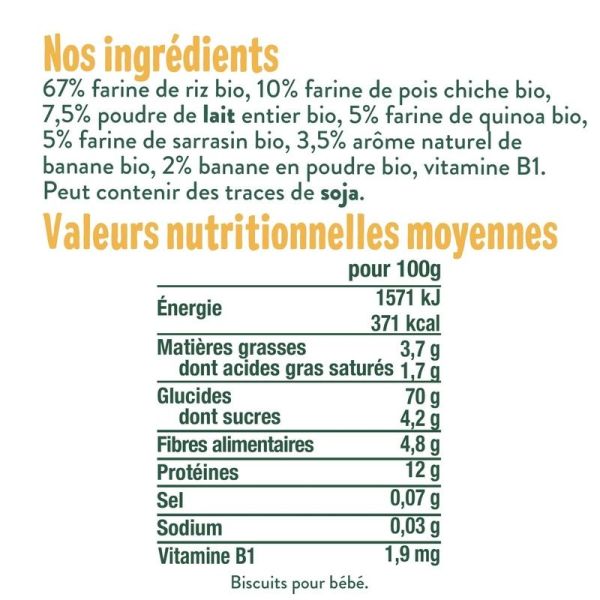 Les carrés banane - 50gr