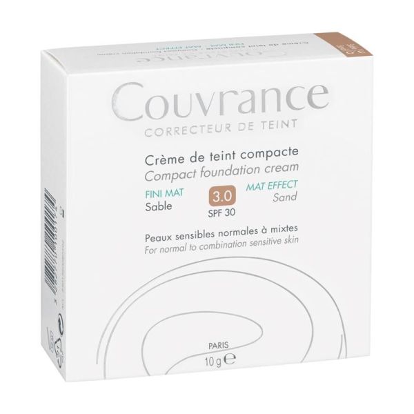 Couvrance Crème de teint compacte Fini mat Sable - 10g