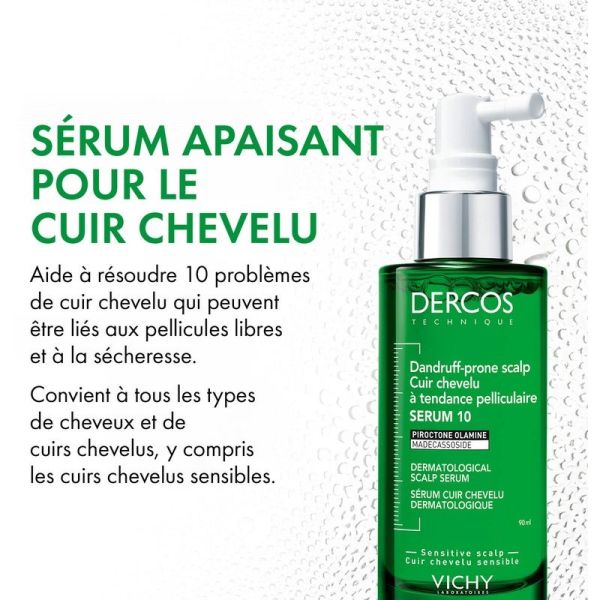 Dercos sérum 10 cuir chevelu à tendance pelliculaire