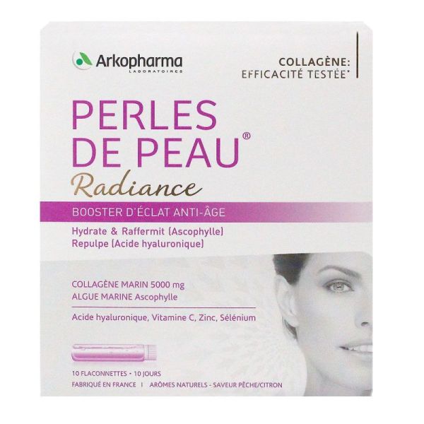 PERLES DE PEAU Booster d'éclat Anti-âge - 10 flaconnettes de 25 ml 