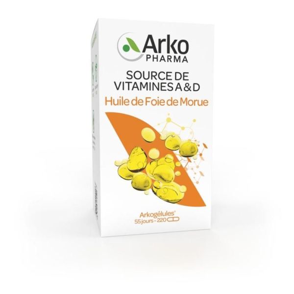 Arkogélules® Huile de Foie de Morue - 60 capsules