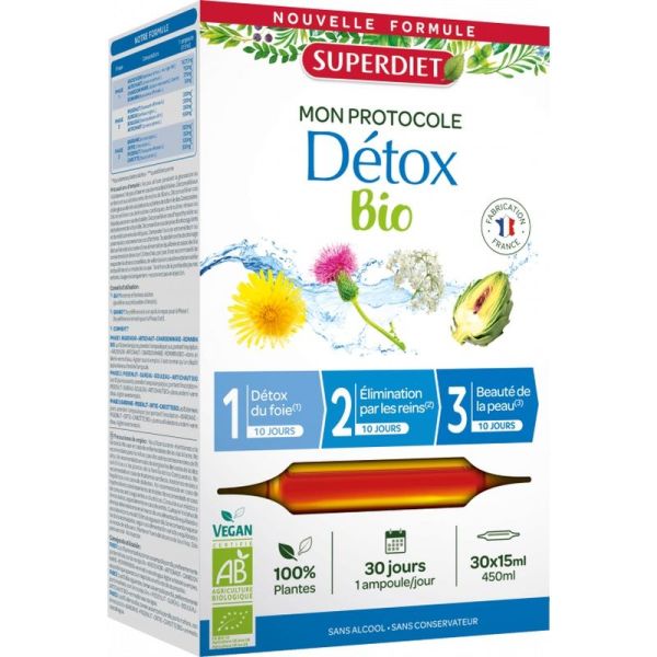 Protocole Détox Bio - 30 ampoules