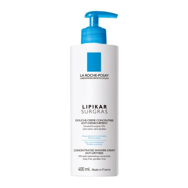 Lipikar Surgras - Douche Crème Concentré Anti-Dessèchement - 400ml