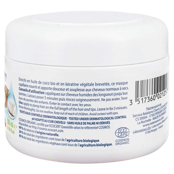 Masque Capillaire Extra-Doux Coco Bio et Kératine Végétale - 200ml