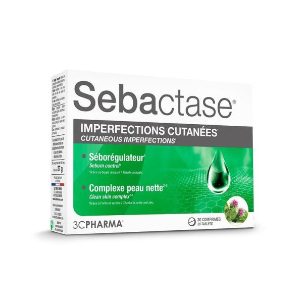 Sébactase - Boîte de 30 comprimés