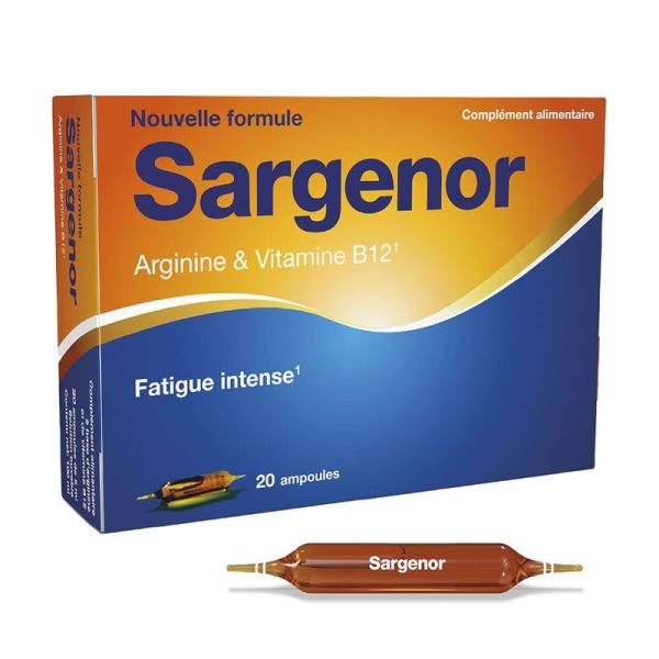 Sargenor Arginine & Vitamine B12 - 20 ampoules