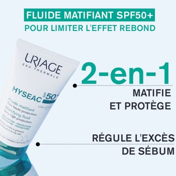 Soins spf Fluide matifiant SPF50+ - 50 mL