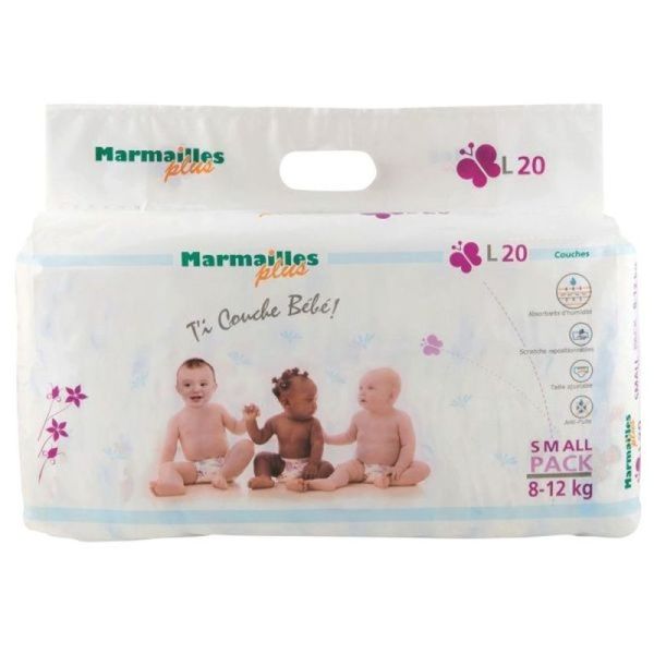 Marmailles Plus Couches Taille L - 20 unités