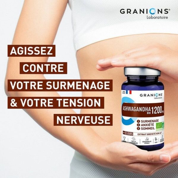 Ashwagandha Bio 1200 mg - 60 comprimés